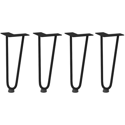 HELLOSHOP26 Juego De 4 Patas De Horquilla Para Mesa De Centro 30 X 12 X 12 Cm Con Tacos Antideslizantes Estilo Moderno Acero Macizo Negro 020056715 HELLOSHOP26 Juego De 4 Patas De Horquilla Para Mesa De Centro 30 X 12 X 12 Cm Con Tacos Antideslizantes Estilo Moderno Acero Macizo Negro 020056715