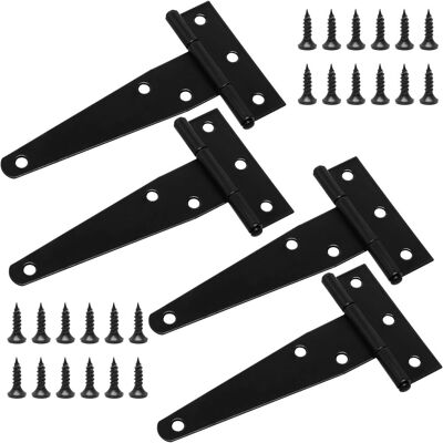 OEM Juego De 4 Bisagras Robustas En Forma De T Para Puertas, Incluyendo Tornillos De Montaje, 100 Mm, Bisagras Galvanizadas En Forma De T Para Puertas De Granero, Portones De Madera Y Ventanas. OEM Juego De 4 Bisagras Robustas En Forma De T Para Puertas, Incluyendo Tornillos De Montaje, 100 Mm, Bisagras Galvanizadas En Forma De T Para Puertas De Granero, Portones De Madera Y Ventanas.
