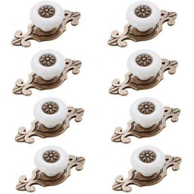 CYSLMUK Pomos Para Muebles, 8 Piezas, Pomos Para Cajones De Estilo Vintage, Pomos Para Muebles, Pomos Para Cajones Con Accesorios De Tornillos CYSLMUK Pomos Para Muebles, 8 Piezas, Pomos Para Cajones De Estilo Vintage, Pomos Para Muebles, Pomos Para Cajones Con Accesorios De Tornillos