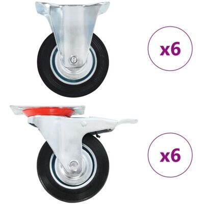 Ruedas 12 Unidades 100 Mm Vidaxl Ruedas 12 Unidades 100 Mm Vidaxl