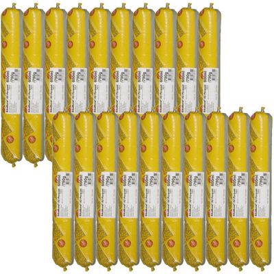 Sika - Juego de 20 bolsillos de cola elástica - 600ml - Marrón - Adhesivo para suelos Sika - Juego de 20 bolsillos de cola elástica - 600ml - Marrón - Adhesivo para suelos