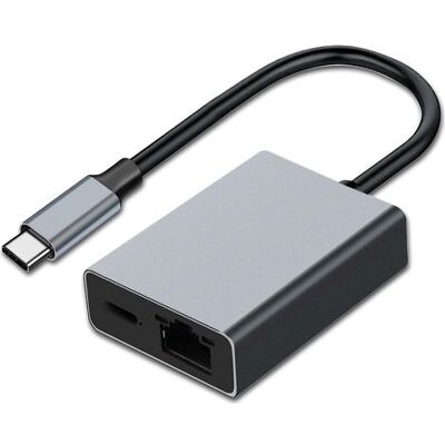 OEM Adaptador De Carga Usb-c/ethernet Para Chromecast (hasta 100 W De Suministro De Energía), Usb-c A Ethernet Rj45 De 1000 Mbps Para Chromecast, Teléfono, Macbook Air, Macbook Pro Y Windows. OEM Adaptador De Carga Usb-c/ethernet Para Chromecast (hasta 100 W De Suministro De Energía), Usb-c A Ethernet Rj45 De 1000 Mbps Para Chromecast, Teléfono, Macbook Air, Macbook Pro Y Windows.