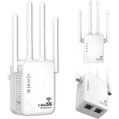 OEM Amplificador De Señal Wi-fi, Repetidor Lan Rj-45, Router Ap De 1200 Mbps, 4 Antenas, 5 Ghz. OEM Amplificador De Señal Wi-fi, Repetidor Lan Rj-45, Router Ap De 1200 Mbps, 4 Antenas, 5 Ghz.