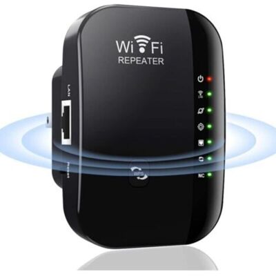 OEM (11,5 Cm X 10,5 Cm X 5 Cm, Negro) Repetidor Wifi Potente, Amplificador Wifi De 300 Mbps Y 2,4 Ghz, Repetidor Wifi Con Función Wps, Extensor Wifi Con Puerto Ethernet, Fácil De Instalar, Compatible Con OEM (11,5 Cm X 10,5 Cm X 5 Cm, Negro) Repetidor Wifi Potente, Amplificador Wifi De 300 Mbps Y 2,4 Ghz, Repetidor Wifi Con Función Wps, Extensor Wifi Con Puerto Ethernet, Fácil De Instalar, Compatible Con