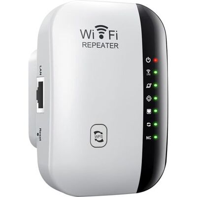 OEM Repetidor Wi-fi 300 Mbit/s – Cobertura Hasta 3000 M² – 2,4 Ghz Con Wps – Conecta 30 Dispositivos – Cable Ethernet Incluido OEM Repetidor Wi-fi 300 Mbit/s – Cobertura Hasta 3000 M² – 2,4 Ghz Con Wps – Conecta 30 Dispositivos – Cable Ethernet Incluido