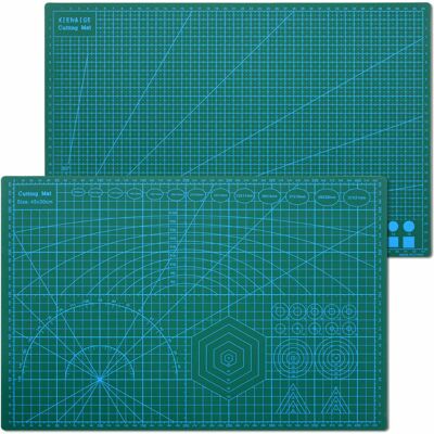 OEM Lilaris - Tapete De Corte A3 Antideslizante De Doble Cara, Autocurativo, Impreso, Verde, 45 X 30 Cm, Tapete De Corte A3 Para Acolchado, Costura, Scrapbooking, Una Pieza OEM Lilaris - Tapete De Corte A3 Antideslizante De Doble Cara, Autocurativo, Impreso, Verde, 45 X 30 Cm, Tapete De Corte A3 Para Acolchado, Costura, Scrapbooking, Una Pieza