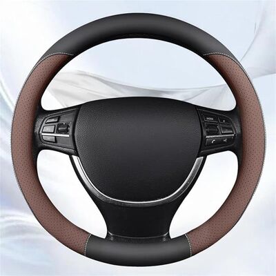 OEM Funda Universal Antideslizante Para Volante De Coche, Funda Protectora Para Volantes De 37-38 Cm De Diámetro (color: Marrón) OEM Funda Universal Antideslizante Para Volante De Coche, Funda Protectora Para Volantes De 37-38 Cm De Diámetro (color: Marrón)