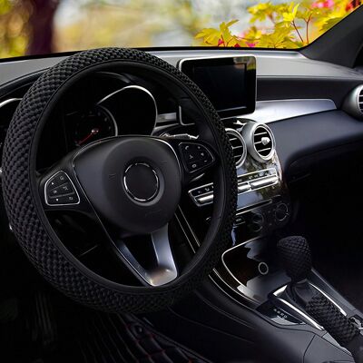 OEM Funda Elástica Para Volante, Cálida En Invierno Y Fresca En Verano, Universal Para Volantes De 15 Pulgadas, Fabricada En Microfibra Transpirable Con Efecto Seda Helada, Antideslizante, Inodora Y Fácil OEM Funda Elástica Para Volante, Cálida En Invierno Y Fresca En Verano, Universal Para Volantes De 15 Pulgadas, Fabricada En Microfibra Transpirable Con Efecto Seda Helada, Antideslizante, Inodora Y Fácil