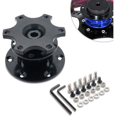 LAUWEXE Adaptador De Volante De Liberación Rápida, Adaptador De Volante De Liberación Rápida Universal, Accesorios Para Volantes De Carreras/rally/competición LAUWEXE Adaptador De Volante De Liberación Rápida, Adaptador De Volante De Liberación Rápida Universal, Accesorios Para Volantes De Carreras/rally/competición