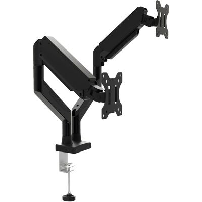OEM Brazo Para Monitor, Altura Ajustable, Rotación De 360 grados, Soporte Para Dos Monitores - Negro OEM Brazo Para Monitor, Altura Ajustable, Rotación De 360 grados, Soporte Para Dos Monitores - Negro