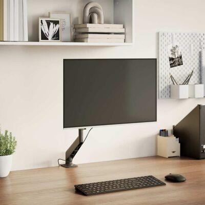 Vidaxl Brazo De Monitor Único Pantalla Máxima 27'' Resorte De Gas 10kg Vidaxl Brazo De Monitor Único Pantalla Máxima 27'' Resorte De Gas 10kg