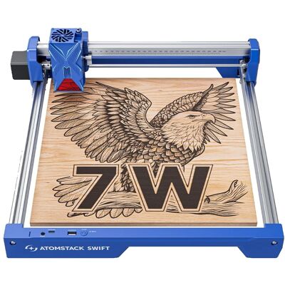 OEM Grabadora Y Cortadora Láser, Alto Rendimiento, Compatibilidad Con Diversos Materiales, Luz Azul Rápida De 7 W. OEM Grabadora Y Cortadora Láser, Alto Rendimiento, Compatibilidad Con Diversos Materiales, Luz Azul Rápida De 7 W.