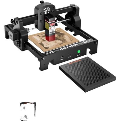 OEM Grabadora Láser De Alta Precisión, Diseño Portátil, Modelo S1 Con Rejilla De Panal, 6 W, Enchufe Europeo. OEM Grabadora Láser De Alta Precisión, Diseño Portátil, Modelo S1 Con Rejilla De Panal, 6 W, Enchufe Europeo.