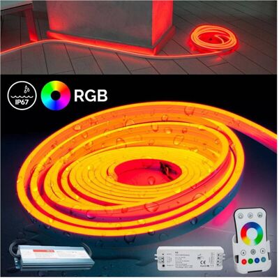 Trade Shop Traesio - Trade Shop - Led Flex Neon Strip Kit 160w Ip67 Unidad De Control Mando A Distancia Fuente De Alimentación Rgb 24v 10mt - Trade Shop Traesio - Trade Shop - Led Flex Neon Strip Kit 160w Ip67 Unidad De Control Mando A Distancia Fuente De Alimentación Rgb 24v 10mt -