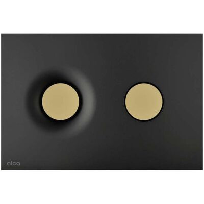 ALCADRAIN Alca Dot.dot. - Mando Empotrado, Negro Mate/oro M1978-7 ALCADRAIN Alca Dot.dot. - Mando Empotrado, Negro Mate/oro M1978-7