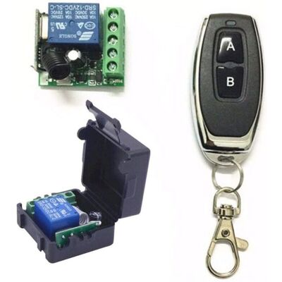 DPZO Interruptor De Control Remoto Por Radio De 433 Mhz, 12 V Cc, 1 Canal, Con Controles Remotos Transmisores Rf, 1 DPZO Interruptor De Control Remoto Por Radio De 433 Mhz, 12 V Cc, 1 Canal, Con Controles Remotos Transmisores Rf, 1