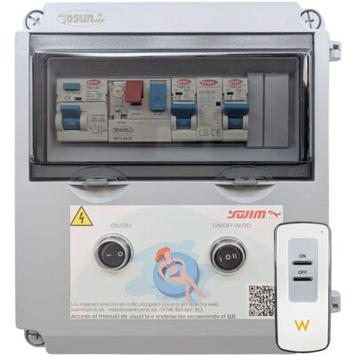 Cuadro Eléctrico Piscina Tosun 50w 0,5 Cv Reloj Mando Distancia Cuadro Eléctrico Piscina Tosun 50w 0,5 Cv Reloj Mando Distancia