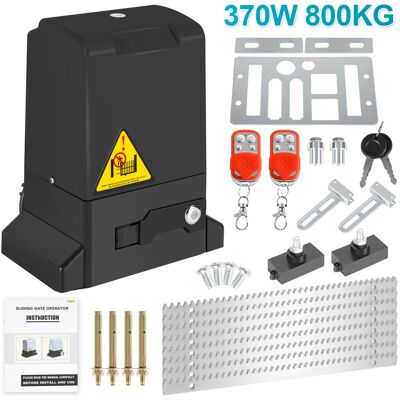 Randaco Motor Para Puertas Correderas 370w Hasta 800 Kg, Motor Eléctrico Para Portones Con 2 Llaves Y Mando A Distancia, Automatismo Para Portones - Negro Randaco Motor Para Puertas Correderas 370w Hasta 800 Kg, Motor Eléctrico Para Portones Con 2 Llaves Y Mando A Distancia, Automatismo Para Portones - Negro