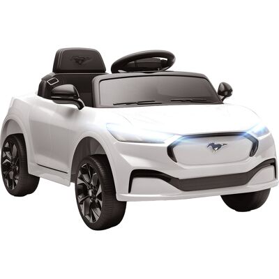 LIIYIELA Coche Eléctrico Infantil Ford Mustang Mach-e Con Licencia Oficial, 12 V, Mando A Distancia 2.4g, 2 Motores, 92 X 55 X 44 Cm, Blanco. LIIYIELA Coche Eléctrico Infantil Ford Mustang Mach-e Con Licencia Oficial, 12 V, Mando A Distancia 2.4g, 2 Motores, 92 X 55 X 44 Cm, Blanco.