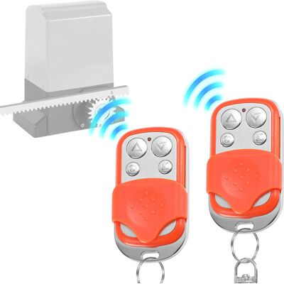 Jiubiaz 2pcs Keytis Mando A Distancia - 433 Mhz Para El Control De Puertas Y Puertas De Garaje Para Abridores Automáticos De Puertas Correderas Jiubiaz 2pcs Keytis Mando A Distancia - 433 Mhz Para El Control De Puertas Y Puertas De Garaje Para Abridores Automáticos De Puertas Correderas