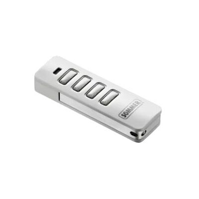 Mando A Distancia Emisor Sommer Pearl Vibe 4019 Blanco Con Botones Gris Acero Inoxidable - Somloq2 - 868 Mhz - 4 Canales - 4019v021 Mando A Distancia Emisor Sommer Pearl Vibe 4019 Blanco Con Botones Gris Acero Inoxidable - Somloq2 - 868 Mhz - 4 Canales - 4019v021
