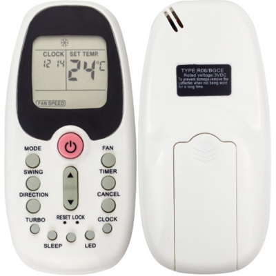 LINJOU Mando A Distancia Universal Para Aires Acondicionados Midea, Komeco, R06/bge, R09b/bge, R09b/bgce, R06/bg, R09c/bge LINJOU Mando A Distancia Universal Para Aires Acondicionados Midea, Komeco, R06/bge, R09b/bge, R09b/bgce, R06/bg, R09c/bge