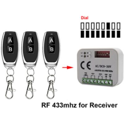 ANPVIZ Mando A Distancia Para Puerta De Garaje 433 868 Mhz Rx Multi 300-900 Mhz Ac/dc 9-30 V ANPVIZ Mando A Distancia Para Puerta De Garaje 433 868 Mhz Rx Multi 300-900 Mhz Ac/dc 9-30 V