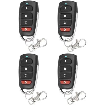 OEM Adecuado Para: Juego De 4 Mandos A Distancia Inalámbricos Universales De 433 Mhz Para Puertas De Garaje, Puertas De Garaje Eléctricas. OEM Adecuado Para: Juego De 4 Mandos A Distancia Inalámbricos Universales De 433 Mhz Para Puertas De Garaje, Puertas De Garaje Eléctricas.
