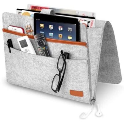OEM Bolsa De Almacenamiento De Fieltro Para Mesita De Noche Con Bolsillos, Práctico Organizador Colgante Para Escritorio, Sofá O Cama, Para Teléfono, Revistas, Tableta, Mandos A Distancia, Gris Claro - Cr OEM Bolsa De Almacenamiento De Fieltro Para Mesita De Noche Con Bolsillos, Práctico Organizador Colgante Para Escritorio, Sofá O Cama, Para Teléfono, Revistas, Tableta, Mandos A Distancia, Gris Claro - Cr