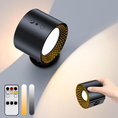OEM Lámpara De Pared Led De Doble Cara Con Mando A Distancia, Control Táctil, 3 Ajustes De Temperatura, Recargable Por Usb, Macetas De Pared, Rotación De 360° (1 Unidad Negro) OEM Lámpara De Pared Led De Doble Cara Con Mando A Distancia, Control Táctil, 3 Ajustes De Temperatura, Recargable Por Usb, Macetas De Pared, Rotación De 360° (1 Unidad Negro)