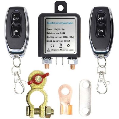 OEM Interruptor De Desconexión De Batería De Coche De 12 V Con Mando A Distancia - Interruptor Aislador Con 2 Mandos A Distancia, Para Seguridad Y Mantenimiento - Crezuo OEM Interruptor De Desconexión De Batería De Coche De 12 V Con Mando A Distancia - Interruptor Aislador Con 2 Mandos A Distancia, Para Seguridad Y Mantenimiento - Crezuo