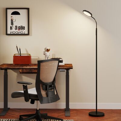 PZCC Lámpara Led Con Mando A Distancia, Cabezal Pivotante, Regulación De Brillo Y Temperatura, Color Negro. PZCC Lámpara Led Con Mando A Distancia, Cabezal Pivotante, Regulación De Brillo Y Temperatura, Color Negro.