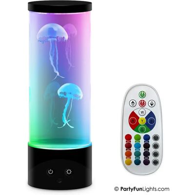 Party Fun Lights - Jellyfish Lamp With Remote Control - H: 30 Cm (605403) Party Fun Lights - Jellyfish Lamp With Remote Control - H: 30 Cm (605403)