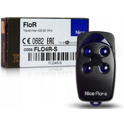 Mando A Distancia Nice Flor-s Flo4r-s Para Operadores De Puertas De Entrada, 4 Canales, 433,92 Mhz Mando A Distancia Nice Flor-s Flo4r-s Para Operadores De Puertas De Entrada, 4 Canales, 433,92 Mhz