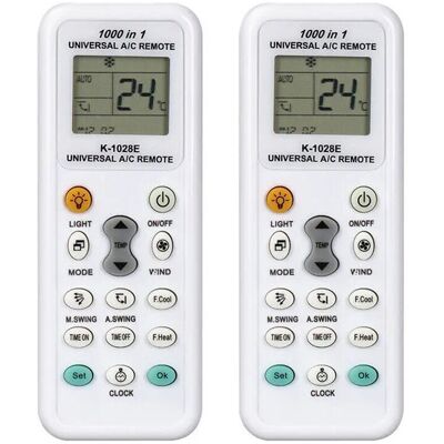 OEM 2 Mandos A Distancia Lcd Universales K1028e 1000 En 1 Para Aire Acondicionado, Mando A Distancia De Bajo Consumo Energético. OEM 2 Mandos A Distancia Lcd Universales K1028e 1000 En 1 Para Aire Acondicionado, Mando A Distancia De Bajo Consumo Energético.