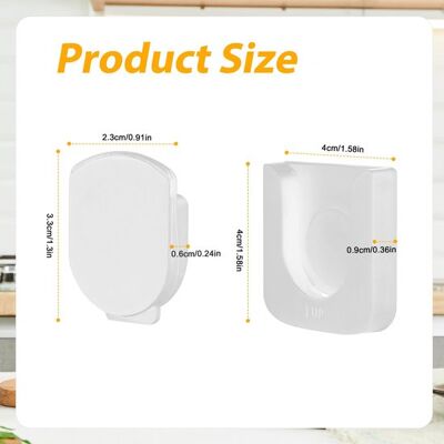 OEM Juego De 4 Ganchos Magnéticos De Almacenamiento Para Mando A Distancia - Montaje En Pared - Blanco - Paquete De 4 - Autoadhesivos Magnéticos OEM Juego De 4 Ganchos Magnéticos De Almacenamiento Para Mando A Distancia - Montaje En Pared - Blanco - Paquete De 4 - Autoadhesivos Magnéticos
