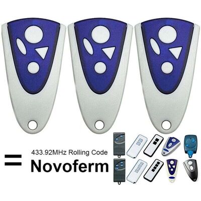 OEM Mando A Distancia Novotron 504 Max43-4 De 3 Piezas Con Código Variable Y Batería Incluida Para Puertas De Garaje. OEM Mando A Distancia Novotron 504 Max43-4 De 3 Piezas Con Código Variable Y Batería Incluida Para Puertas De Garaje.