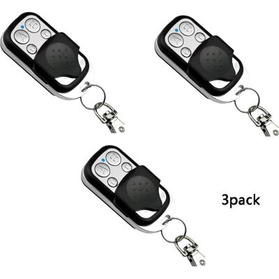 BOED Juego De 3 Mandos A Distancia Universales Para Puertas Automáticas, Frecuencia 433,92 Mhz, Código Fijo, 4 Botones Para Controlar Hasta 4 Puertas BOED Juego De 3 Mandos A Distancia Universales Para Puertas Automáticas, Frecuencia 433,92 Mhz, Código Fijo, 4 Botones Para Controlar Hasta 4 Puertas