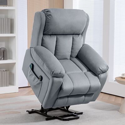 TORMATOR Sillón Levanta Personas Con 8 Punto De Masaje Función De Calentamiento Mando A Distancia Y Bolsillo Lateral Gris TORMATOR Sillón Levanta Personas Con 8 Punto De Masaje Función De Calentamiento Mando A Distancia Y Bolsillo Lateral Gris