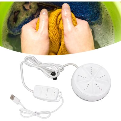 OEM Minilavadora Ultrasónica Con Puerto Usb, Turbina, Mando A Distancia Y 4 Velocidades De Centrifugado, Color Blanco Abs. OEM Minilavadora Ultrasónica Con Puerto Usb, Turbina, Mando A Distancia Y 4 Velocidades De Centrifugado, Color Blanco Abs.