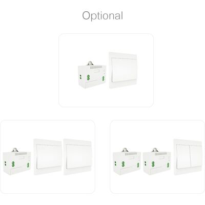 OEM Conjunto De Interruptores De Luz Inalámbricos De 433 Mhz Con Receptor De Radio Independiente Y Mando A Distancia De 110-230 V, Color Blanco, Pc (2 Interruptores + 1 Receptor) OEM Conjunto De Interruptores De Luz Inalámbricos De 433 Mhz Con Receptor De Radio Independiente Y Mando A Distancia De 110-230 V, Color Blanco, Pc (2 Interruptores + 1 Receptor)