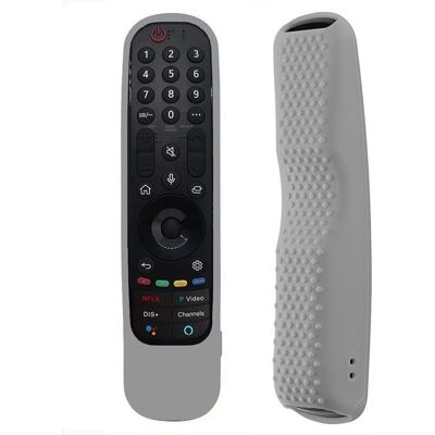 OEM Funda De Silicona Para Mando A Distancia De Smart Tvs An-mr21 Mr22, Resistente A Golpes Y Con Iluminación Ambiental, Color Gris. OEM Funda De Silicona Para Mando A Distancia De Smart Tvs An-mr21 Mr22, Resistente A Golpes Y Con Iluminación Ambiental, Color Gris.