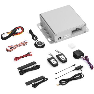 IROVAMI Sistema De Alarma Antirrobo Para Coche De 12 V, Arranque Remoto, Entrada Sin Llave Pke, Kit De Cierre Centralizado Con 2 Mandos A Distancia Y Pulsadores De Arranque/parada. IROVAMI Sistema De Alarma Antirrobo Para Coche De 12 V, Arranque Remoto, Entrada Sin Llave Pke, Kit De Cierre Centralizado Con 2 Mandos A Distancia Y Pulsadores De Arranque/parada.