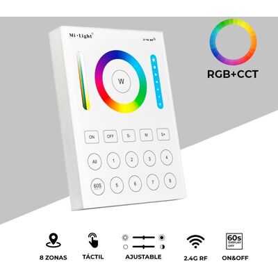 BS Control Remoto 8 Zonas Rgb+cct Mi Light BS Control Remoto 8 Zonas Rgb+cct Mi Light