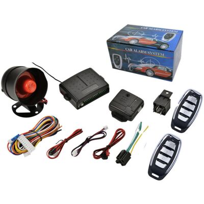 TRADE SHOP TRAESIO Trade Shop - Kit De Alarma Antirrobo Universal Coche Suv Furgoneta Camper Caravana 2 Mandos A Distancia - TRADE SHOP TRAESIO Trade Shop - Kit De Alarma Antirrobo Universal Coche Suv Furgoneta Camper Caravana 2 Mandos A Distancia -
