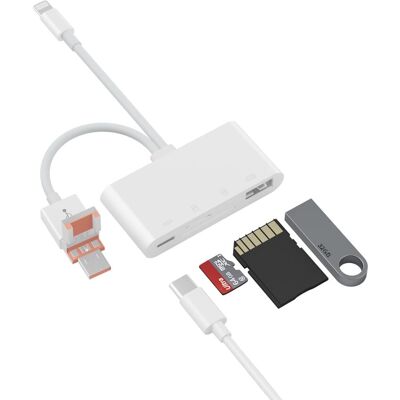 OEM Lector De Tarjetas Sd Usb C, Lector De Tarjetas Sd, Lector De Tarjetas 4 En 1, Lector De Tarjetas De Memoria Compatible Con La Serie Iphone 16, Galaxy S24/s24 Ultra, Ipad Pro/ipad Air, Macbook Pro/mac OEM Lector De Tarjetas Sd Usb C, Lector De Tarjetas Sd, Lector De Tarjetas 4 En 1, Lector De Tarjetas De Memoria Compatible Con La Serie Iphone 16, Galaxy S24/s24 Ultra, Ipad Pro/ipad Air, Macbook Pro/mac