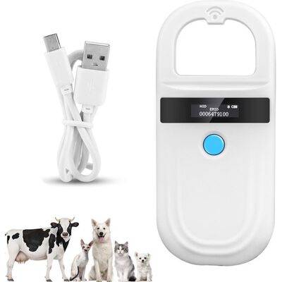 OEM Lector De Chips, Lector Chips Rfid Bluetooth Mascotas, Recargable Usb, Lector Chips Inalámbrico, B Emid, 134,2 Khz/125 Khz Pantalla Oled, Negro OEM Lector De Chips, Lector Chips Rfid Bluetooth Mascotas, Recargable Usb, Lector Chips Inalámbrico, B Emid, 134,2 Khz/125 Khz Pantalla Oled, Negro