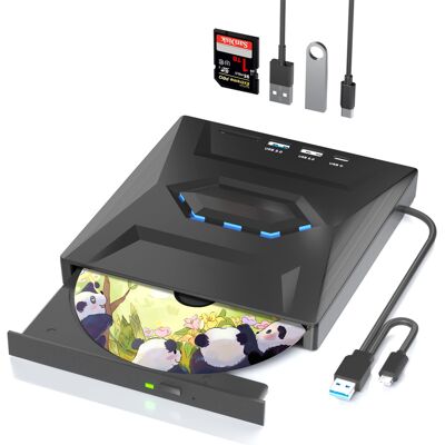 OEM Unidad Externa De Cd/dvd, Usb 3.0 Tipo-c, Lector De Tarjetas Sd/tf, Concentrador Usb, Compatible Con Ordenadores Portátiles Y De Sobremesa. OEM Unidad Externa De Cd/dvd, Usb 3.0 Tipo-c, Lector De Tarjetas Sd/tf, Concentrador Usb, Compatible Con Ordenadores Portátiles Y De Sobremesa.