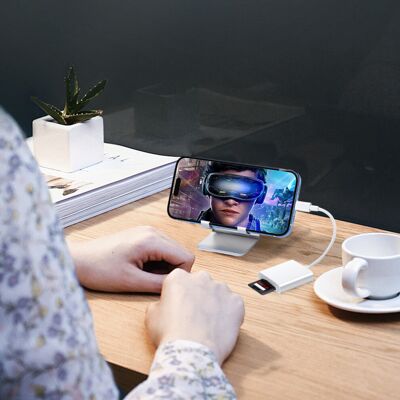 OEM Lector De Tarjetas Para Cámaras De Iphone Y Ipad, Lector De Tarjetas De Memoria Plug-and-play Compatible Con Tarjetas Sd, Cf Y Tf, Lector De Tarjetas Lightning A Sd, Adecuado Para Drones De Fotografía OEM Lector De Tarjetas Para Cámaras De Iphone Y Ipad, Lector De Tarjetas De Memoria Plug-and-play Compatible Con Tarjetas Sd, Cf Y Tf, Lector De Tarjetas Lightning A Sd, Adecuado Para Drones De Fotografía