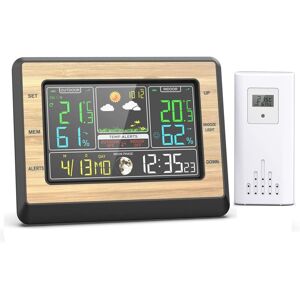 OEM Estación Meteorológica Inalámbrica Con Sensor Exterior, Termómetro Higrómetro Barómetro Para Interiores Y Exteriores, Pantalla Lcd Con Alarma, Fecha, Pronóstico Del Tiempo, Reloj Despertador Con Fase OEM Estación Meteorológica Inalámbrica Con Sensor Exterior, Termómetro Higrómetro Barómetro Para Interiores Y Exteriores, Pantalla Lcd Con Alarma, Fecha, Pronóstico Del Tiempo, Reloj Despertador Con Fase